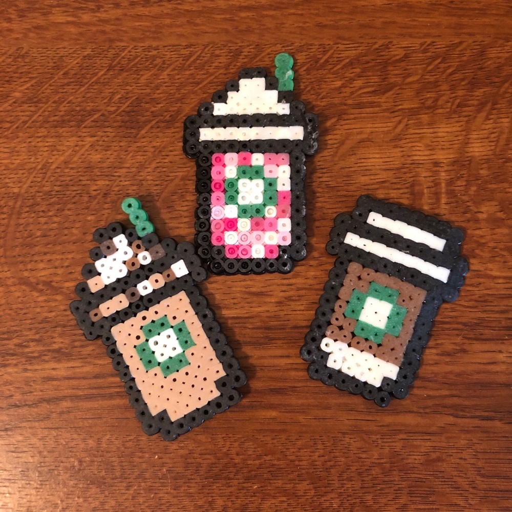 Perler Bead Starbucks Creations